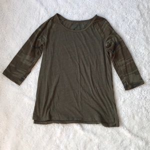 Camo sleeve T-shirt - XL